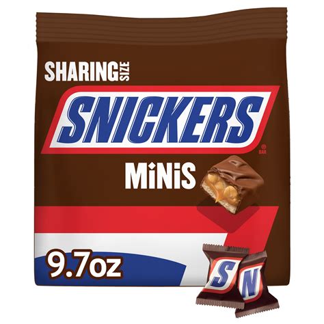  Snickers Fun Size Chocolate Candy Bars - 10.59 oz Bag. $6.99. Twix Caramel Chocolate Cookie Candy Bar, Share Size - 3.02 oz. $6.59. Twix Caramel Full Size Chocolate Cookie Candy Bars - 1.79 oz Bar. $13.99. Twix Caramel Chocolate Cookie Candy Bar Bulk Pack-10.74 oz (Pack of 6) $19.88. Snickers, Twix, Milky Way & More Assorted Milk Chocolate ... 